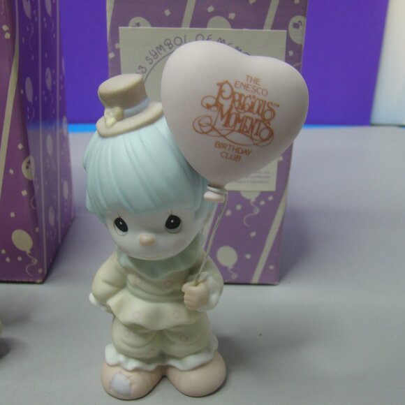 Pair of Precious Moments Symbol of Membership 1989 & 1993 B-0004 & B-0008 Enesco - Picture 2 of 11